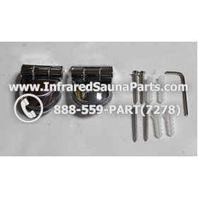 DOOR HINGES - GLASS DOOR HINGE STYLE 6 COMPLETE SET 11